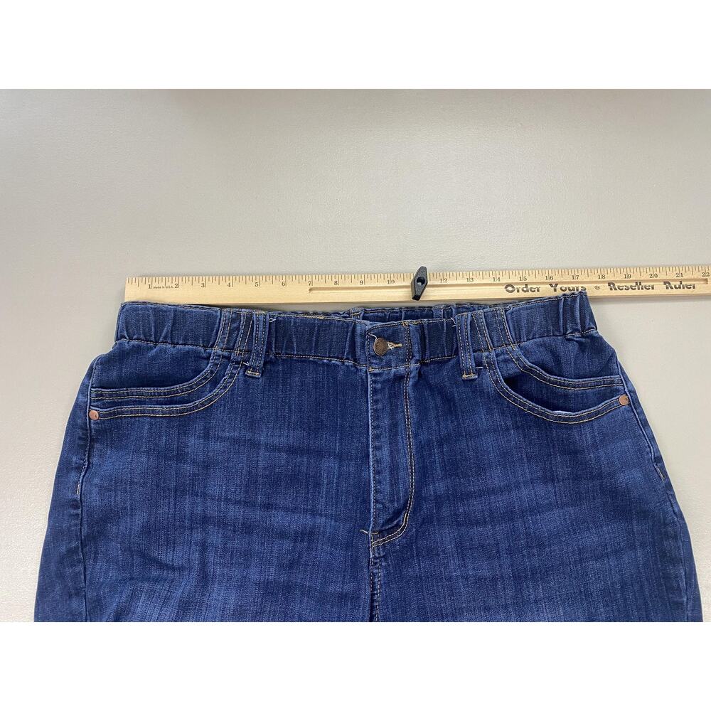 Judy Blue Denim Shorts 2X Mega Stretch Elastic Waist Blue Jean Dark JB150275 7"L - Picture 3 of 12